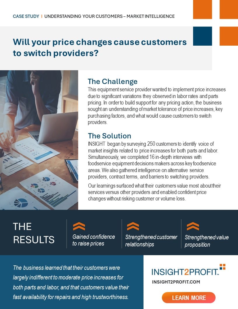 Will Your Price Changes Cause Customers to <span class="text-underline orange">Switch Providers?</span> 