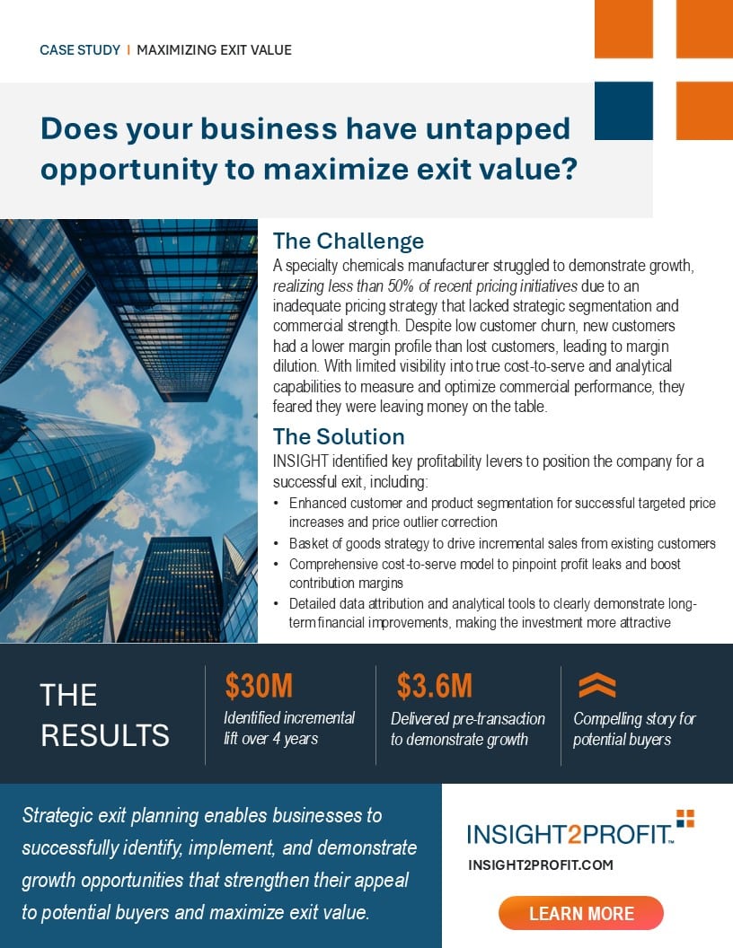 Does your business have <span class="text-underline orange">untapped opportunity </span> to maximize exit value? 